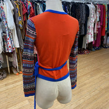 Load image into Gallery viewer, Diane Von Furstenburg wool/blend wrap cardi S
