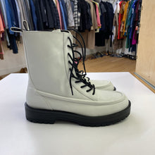Load image into Gallery viewer, Zara leather combat boots NWT 6.5