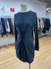 Load image into Gallery viewer, Wayf sweater dress with corset style lacing detail S
