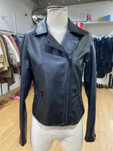 Load image into Gallery viewer, Anthropologie pleather moto jacket S