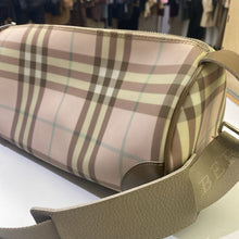 Load image into Gallery viewer, Burberry Pink Candy Nova Ckeck Barrel Bag *As Is-small marks/wear