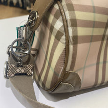 Load image into Gallery viewer, Burberry Pink Candy Nova Ckeck Barrel Bag *As Is-small marks/wear