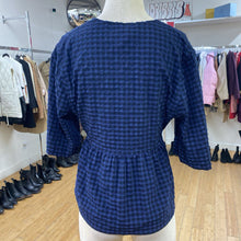 Load image into Gallery viewer, Ganni gingham top 42