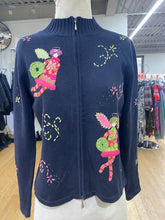 Load image into Gallery viewer, Talbots vintage embroidered cardi M