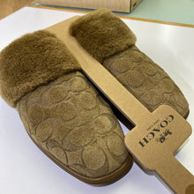 Load image into Gallery viewer, Coach sherpa mules NWT 9