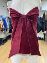 Load image into Gallery viewer, Zara velour bustier S