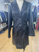 Load image into Gallery viewer, Laurence Roy vintage leather coat M