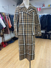 Load image into Gallery viewer, Zara plaid trench Coat S