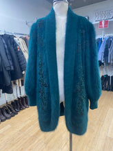 Load image into Gallery viewer, Lady Monica vintage angora blend sweater coat M/L