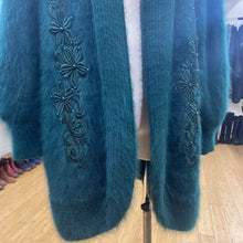 Load image into Gallery viewer, Lady Monica vintage angora blend sweater coat M/L