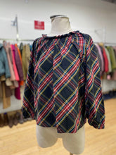 Load image into Gallery viewer, J Crew (outlet) plaid top M