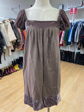 Load image into Gallery viewer, Laundry cotton/silk/velour dress 4