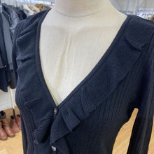 Load image into Gallery viewer, Heartloom wool/blend ruffle cardi M