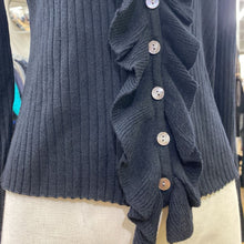 Load image into Gallery viewer, Heartloom wool/blend ruffle cardi M