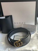 Load image into Gallery viewer, Gucci Marmont thin leather belt 75