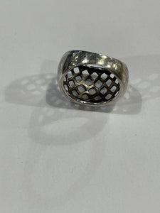 Dome sterling silver ring 8