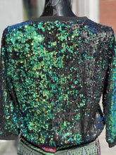 Load image into Gallery viewer, Tobi Sequin 3/4 sleeve top S