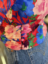 Load image into Gallery viewer, Zara floral,banded waist top S