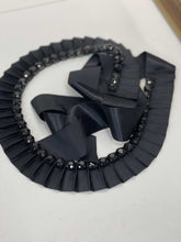 Load image into Gallery viewer, Fabric ribbon beaded belt S/M