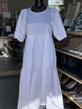 Load image into Gallery viewer, CODEXMODE white dress (Bottom Lined) S NWT