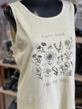 Load image into Gallery viewer, Comfort Colors Plant These Save The Bees Sleeveless Top S
