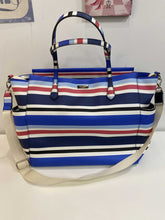 Load image into Gallery viewer, Kate Spade striped tote/diaper bag