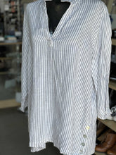 Load image into Gallery viewer, Sigrid Olsen Linen Top Long Sleeve 1X