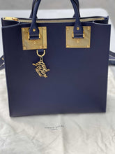 Load image into Gallery viewer, Sophie Hulme Large Square Albion Saddle Leather Square Tote