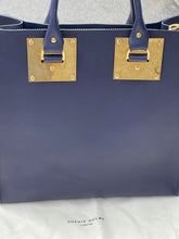 Load image into Gallery viewer, Sophie Hulme Large Square Albion Saddle Leather Square Tote