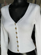 Load image into Gallery viewer, Ten Sixty Sherman Ribbed Cropped Cardigan S