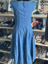 Load image into Gallery viewer, Pilcro Anthropologie Denim Pleated Dress 4
