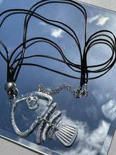 Load image into Gallery viewer, Fish Silver Rope Necklace