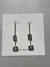 Load image into Gallery viewer, Banana Republic Rhinestone Double Stone Earrings NWT