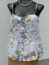 Load image into Gallery viewer, Maeve Map Silk Tank Top 8