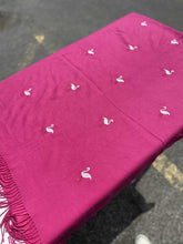 Load image into Gallery viewer, Cashmere Flamingo Scarf