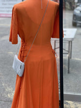 Load image into Gallery viewer, Sophisticate Vintage Dress Tagged 8 Fits Small (can be worn open)