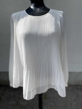 Load image into Gallery viewer, Banana Republic (outlet) sheer pleated top MBanana Republic (outlet) sheer pleated top M