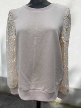 Load image into Gallery viewer, Heartloom Lace Sleeve Sweater L
