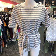 Load image into Gallery viewer, Naked Zebra tie waist top M