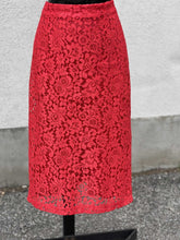 Load image into Gallery viewer, Halogen Lace overlay Skirt 8
