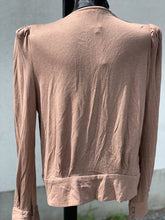 Load image into Gallery viewer, Zara Padded Shoulders Top Long Sleeve M