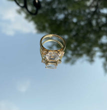 Load image into Gallery viewer, Lab Created White Sapphire Ring .925 6