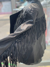 Load image into Gallery viewer, Banana Republic Leather Fringe Jacket M