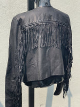 Load image into Gallery viewer, Banana Republic Leather Fringe Jacket M