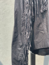 Load image into Gallery viewer, Banana Republic Leather Fringe Jacket M
