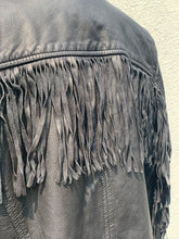 Load image into Gallery viewer, Banana Republic Leather Fringe Jacket M