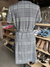 Load image into Gallery viewer, Zara Plaid Wrap Dress L