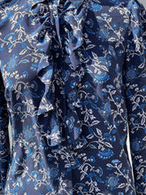 Load image into Gallery viewer, Michael Kors Silk Ruffle Blouse 2