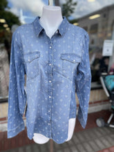 Load image into Gallery viewer, Tahari denim top NWT XL