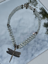 Load image into Gallery viewer, Karen Mcclintock .925 Beaded Dragonfly Necklace